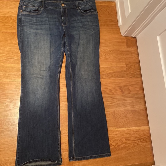 Size 14S Bootleg Dark Denim Jeans - Picture 2 of 4